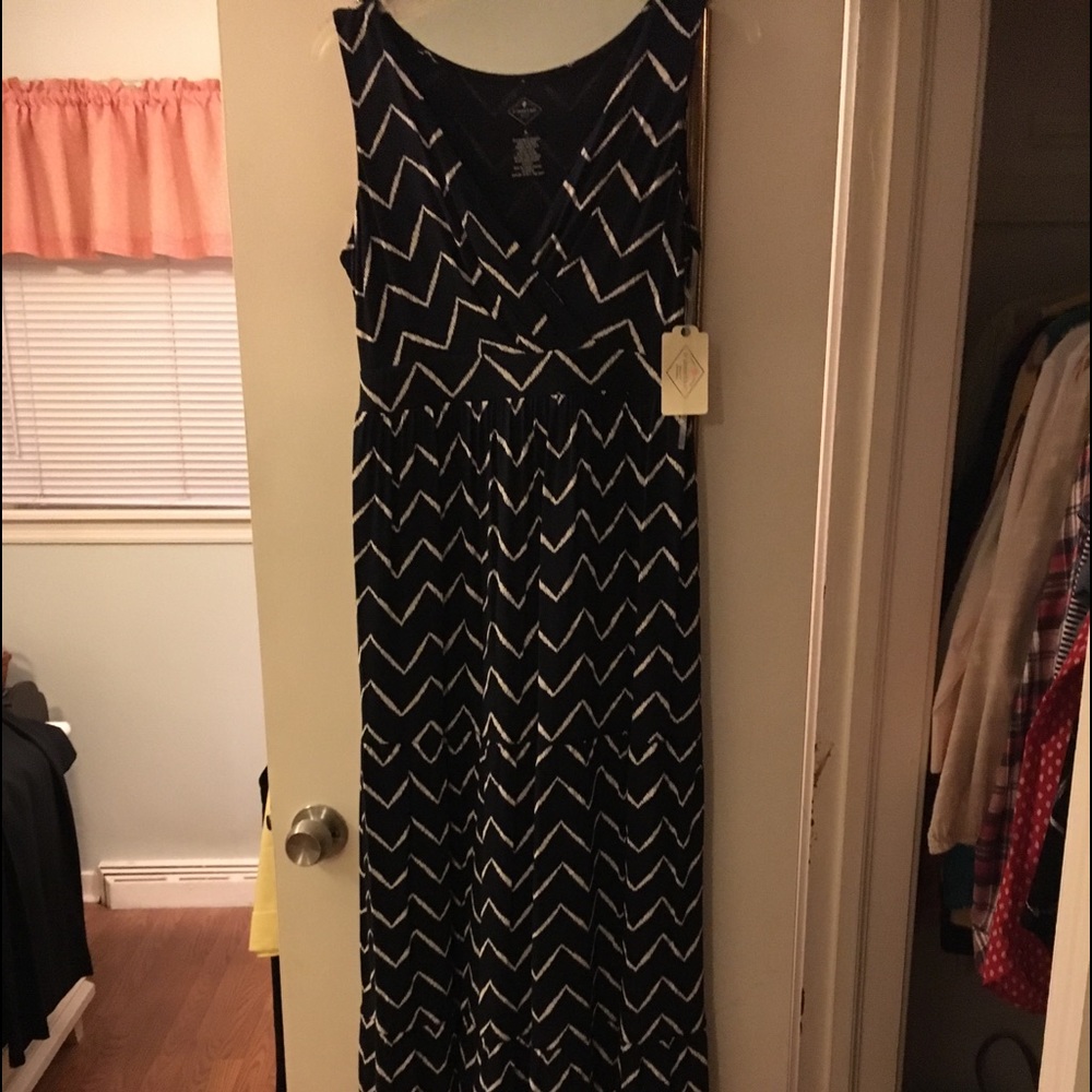 V-neck dress.
